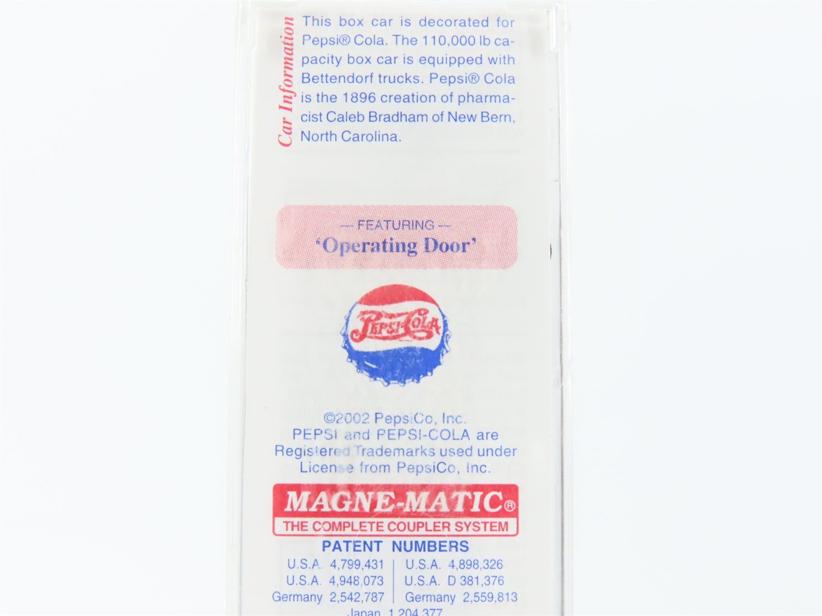 N Scale Micro-Trains MTL 24300 PCMT Pepsi Cola 40' Single Door Box Car #30042