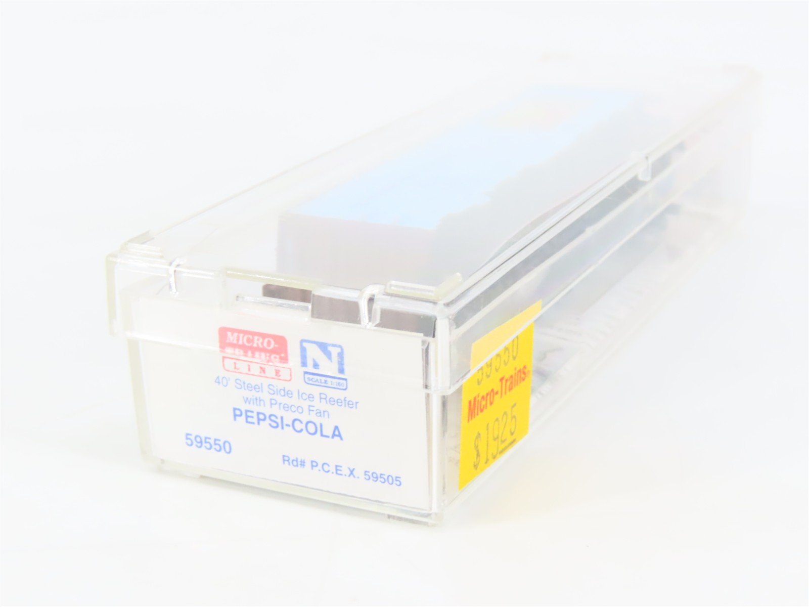 N Scale Micro-Trains MTL 59550 PCEX Pepsi Cola 40' Steel Side Ice Reefer #59505