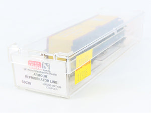 N Scale Micro-Trains MTL 58030 Armour Refrigerator Line 36' Ice Reefer #7306