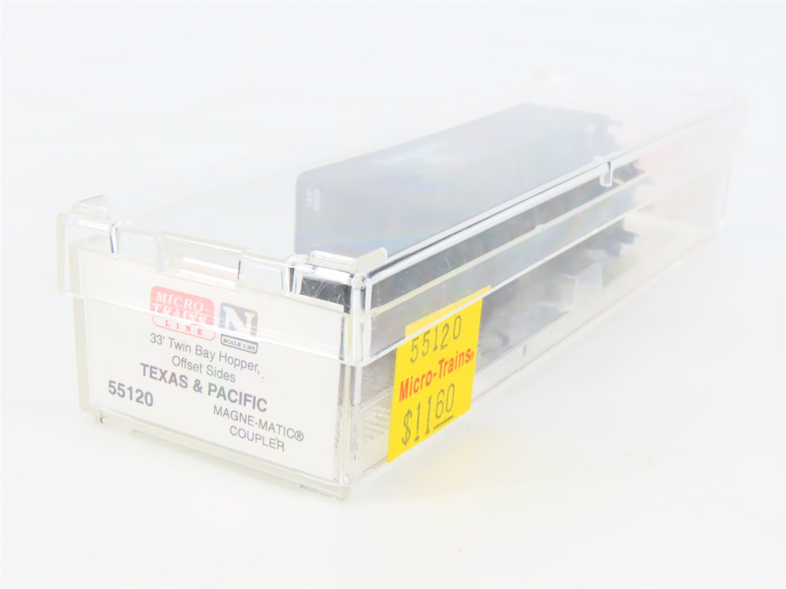 N Scale Micro-Trains MTL 55120 T&P Texas & Pacific 2-Bay Open Hopper #9006