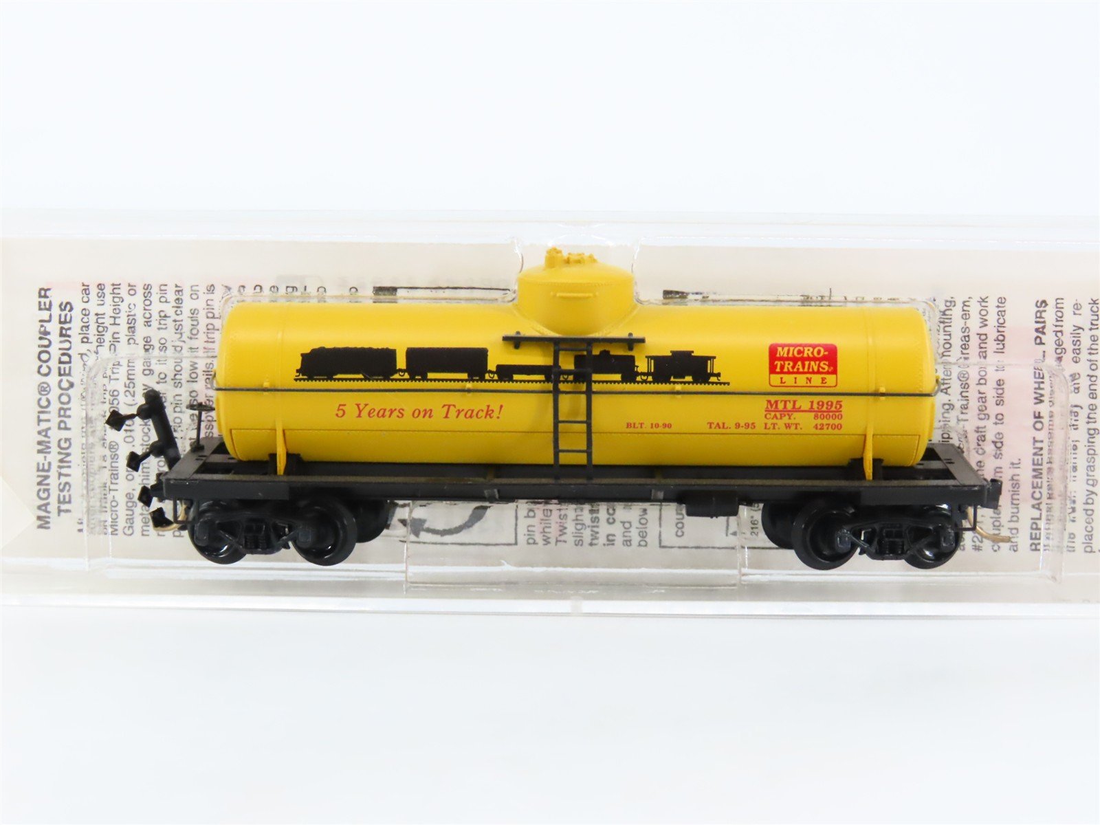 N Scale Micro-Trains MTL 65380 5th Anniversary 39' Single Dome Tank Car #1995