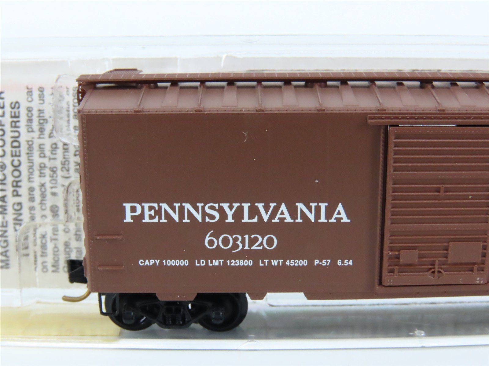 N Scale Micro-Trains MTL 20780/2 PRR Pennsylvania 40' Single Door Boxcar #603120
