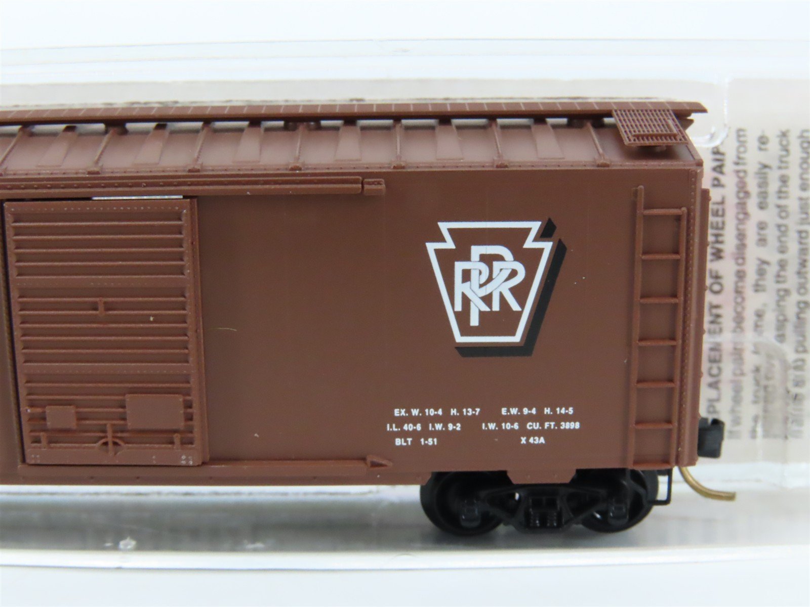N Scale Micro-Trains MTL 20780/2 PRR Pennsylvania 40' Single Door Boxcar #603120