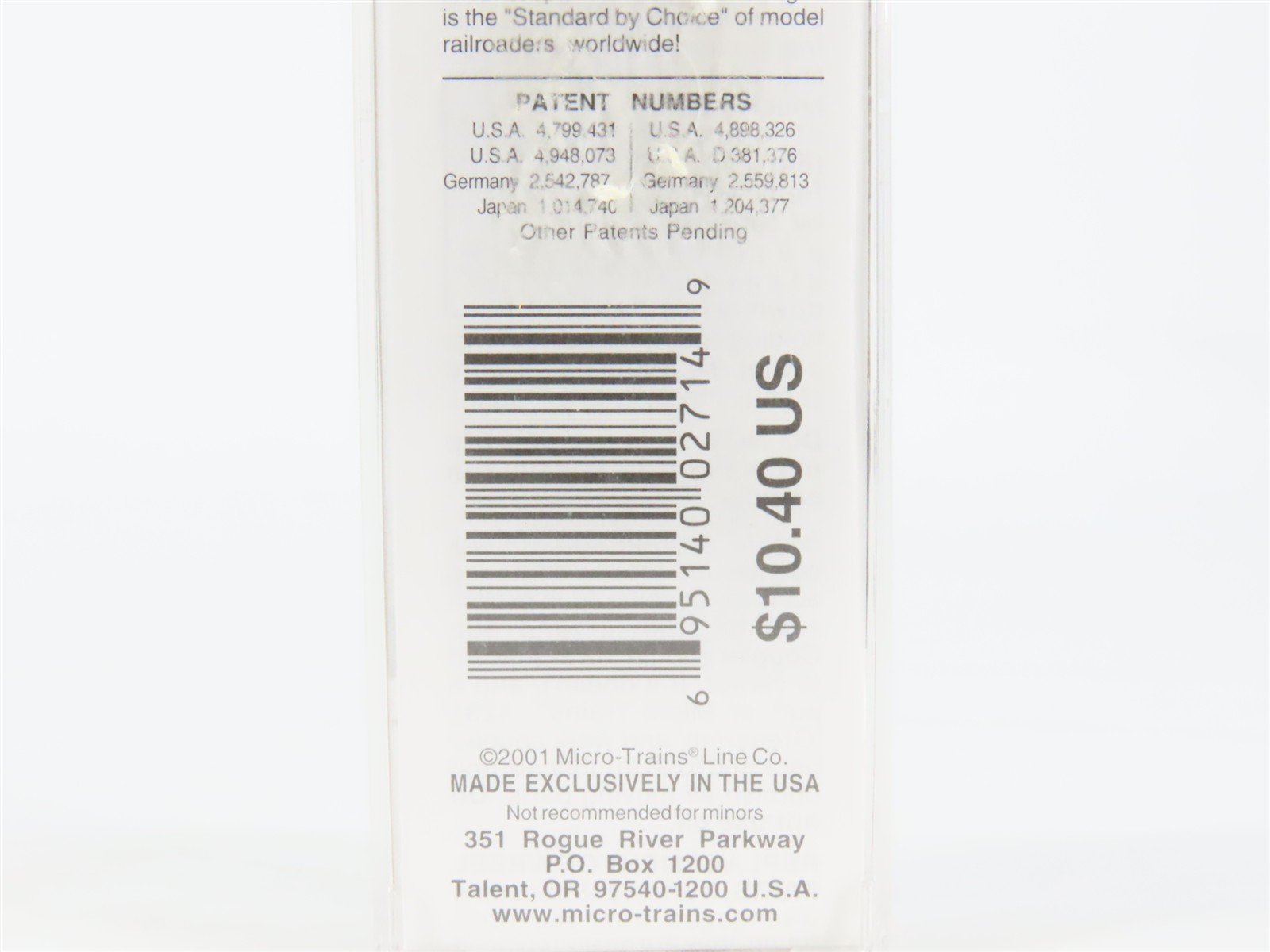 N Scale Micro-Trains MTL 20546 CP Canadian Pacific 40' Single Door Box Car #4901