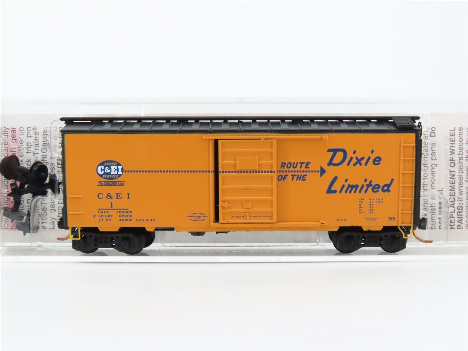 N Scale Micro-Trains MTL 20701 C&EI Dixie Limited 40' Single Door Box Car #1