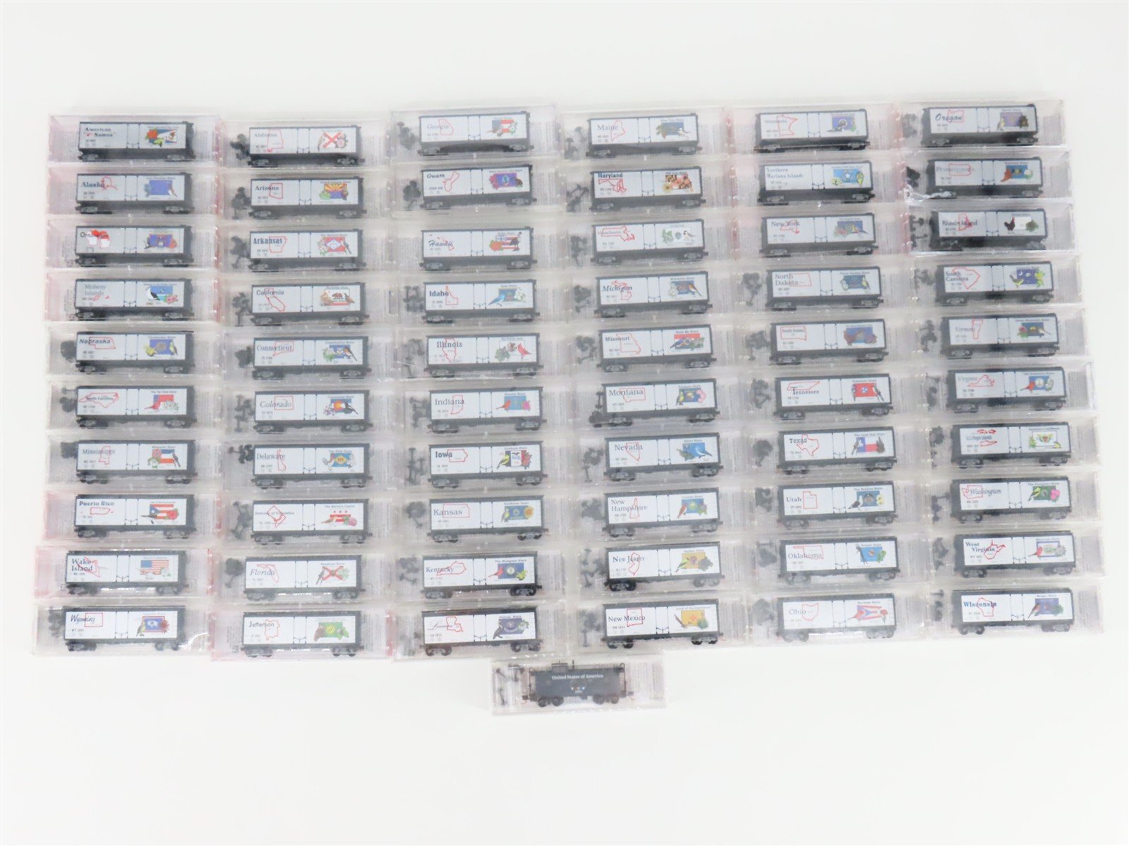 N Scale Micro-Trains MTL Complete 51 State Car Set + 10 NSE States of Union Cars
