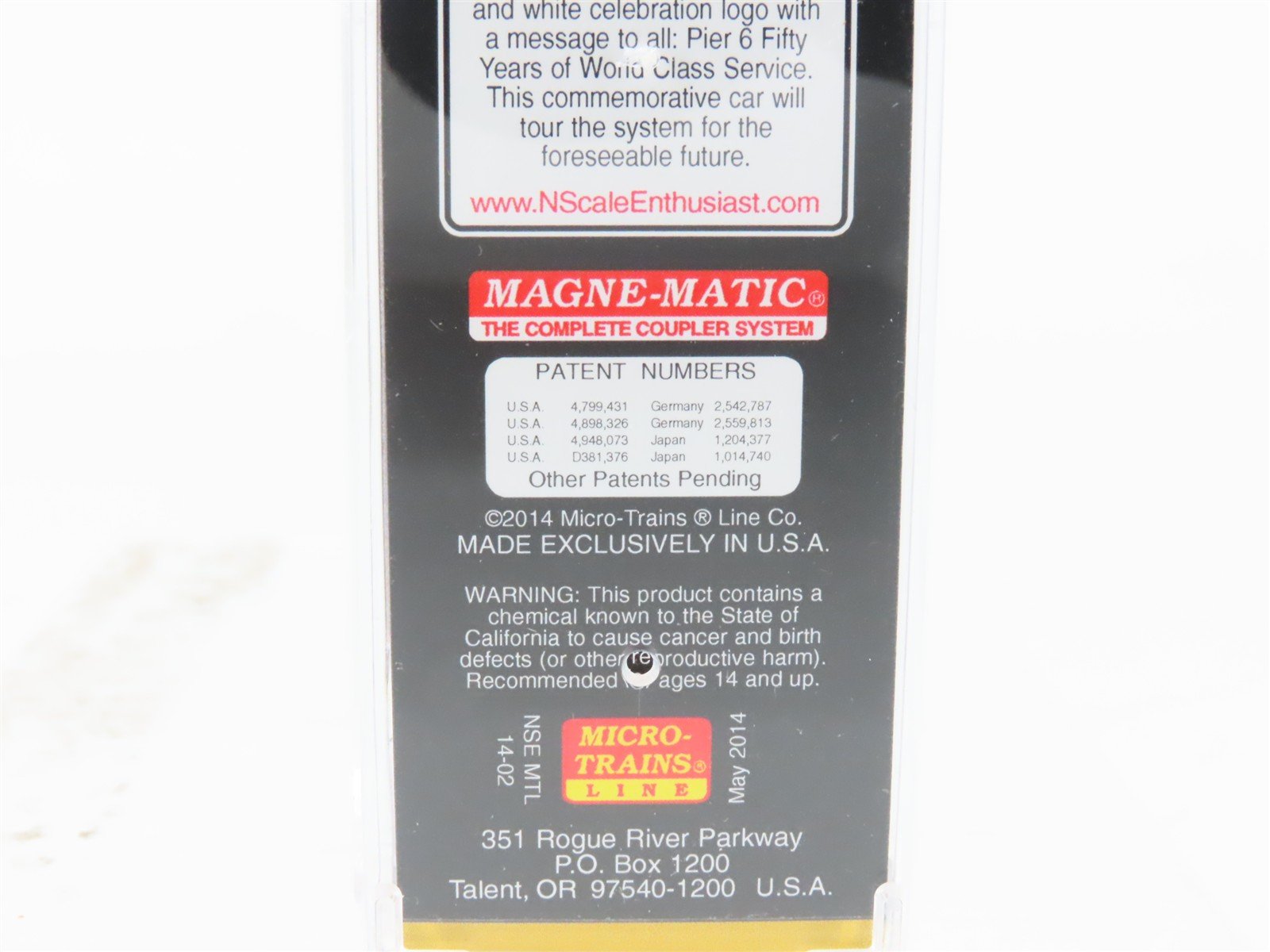 N Micro-Trains NSE MTL 14-02 NS Pier 6 50 Years 3-Bay Hopper #146313 w/ Load