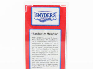 N Micro-Trains MTL NSE 11-82 Snyder's Of Hanover 40' Plug Door Box Car #2011
