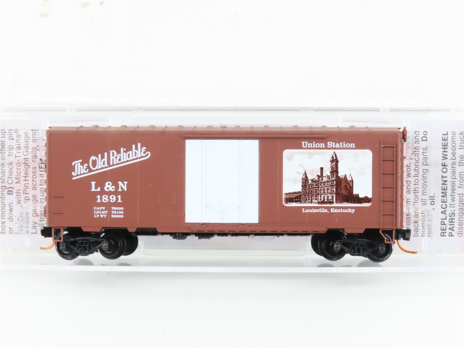 N Micro-Trains NSC MTL 08-01 L&N The Old Reliable Union Station 40' Boxcar 1891