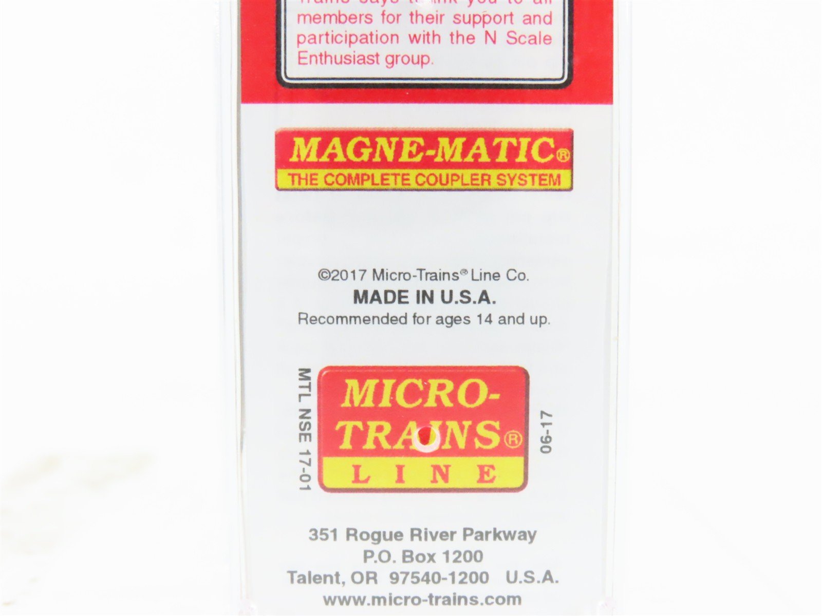 N Micro-Trains MTL NSE 17-01 UP Union Pacific 