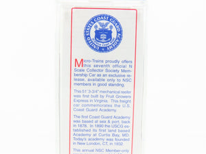 N Micro-Trains NSC MTL 07-01 CGAX U.S. Coast Guard Academy Mech. Reefer #1876