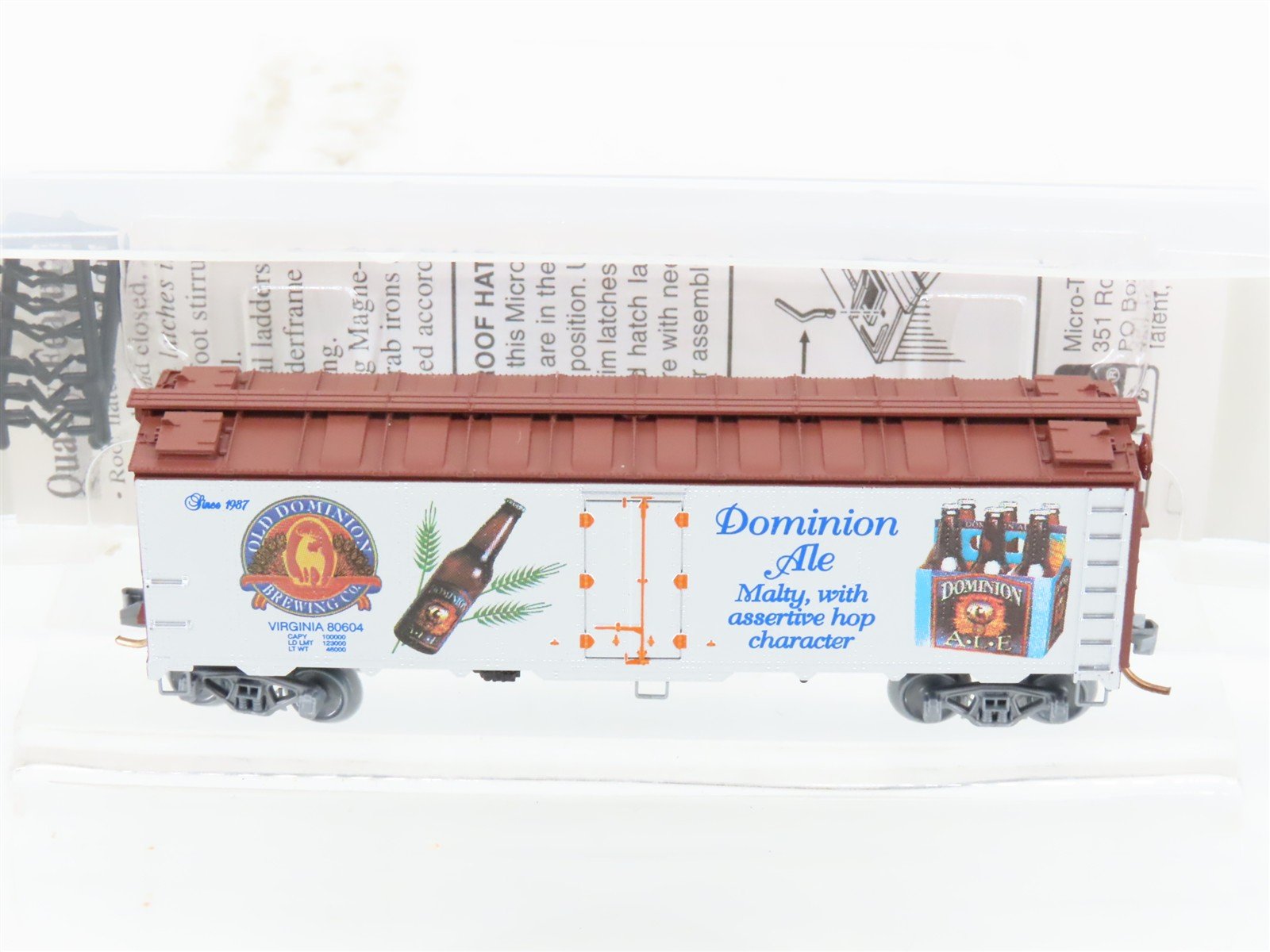 N Scale Micro-Trains MTL NSC 04-102 Dominion Ale 40' Reefer Virginia #80604