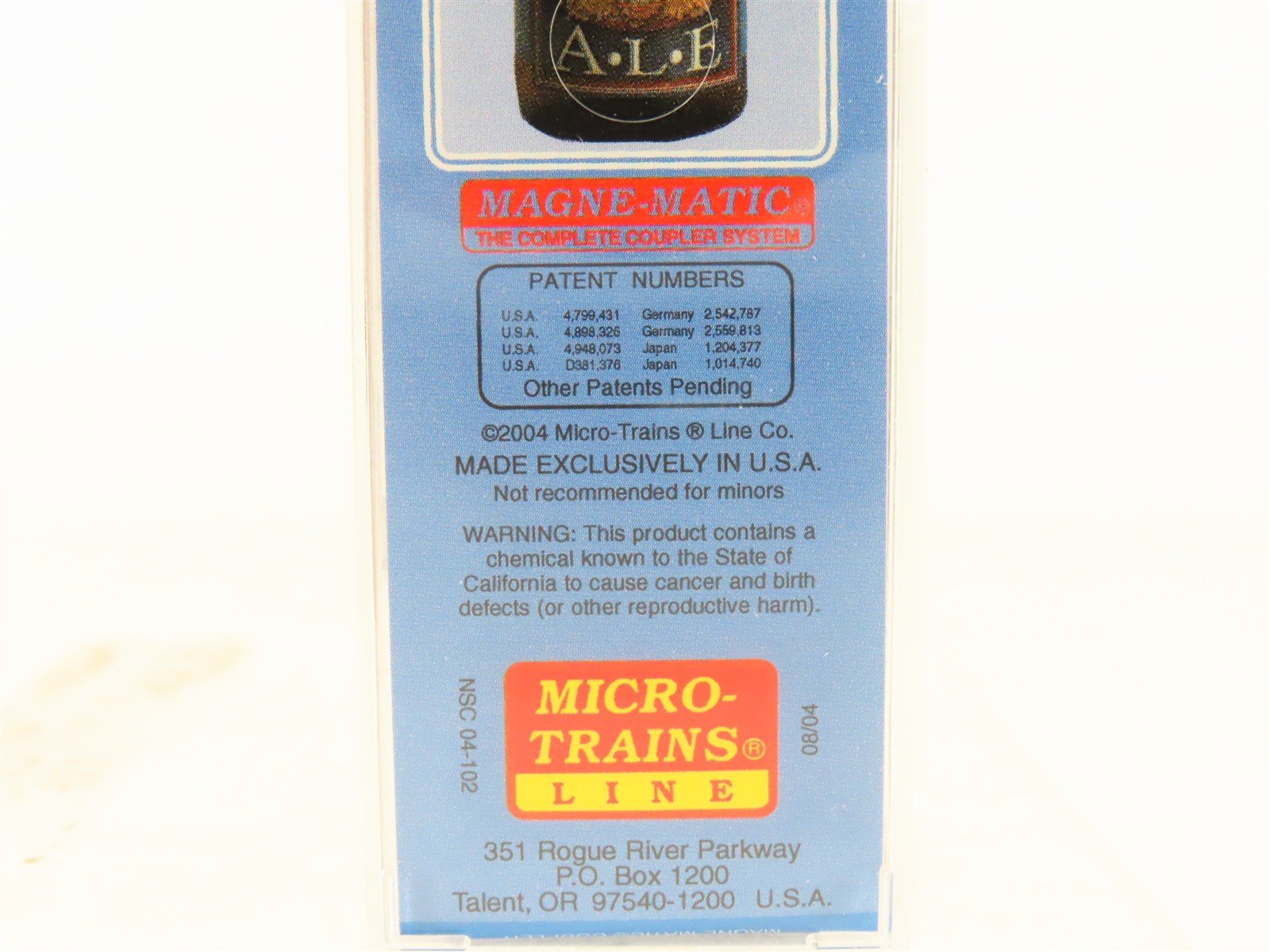 N Scale Micro-Trains MTL NSC 04-102 Dominion Ale 40' Reefer Virginia #80604