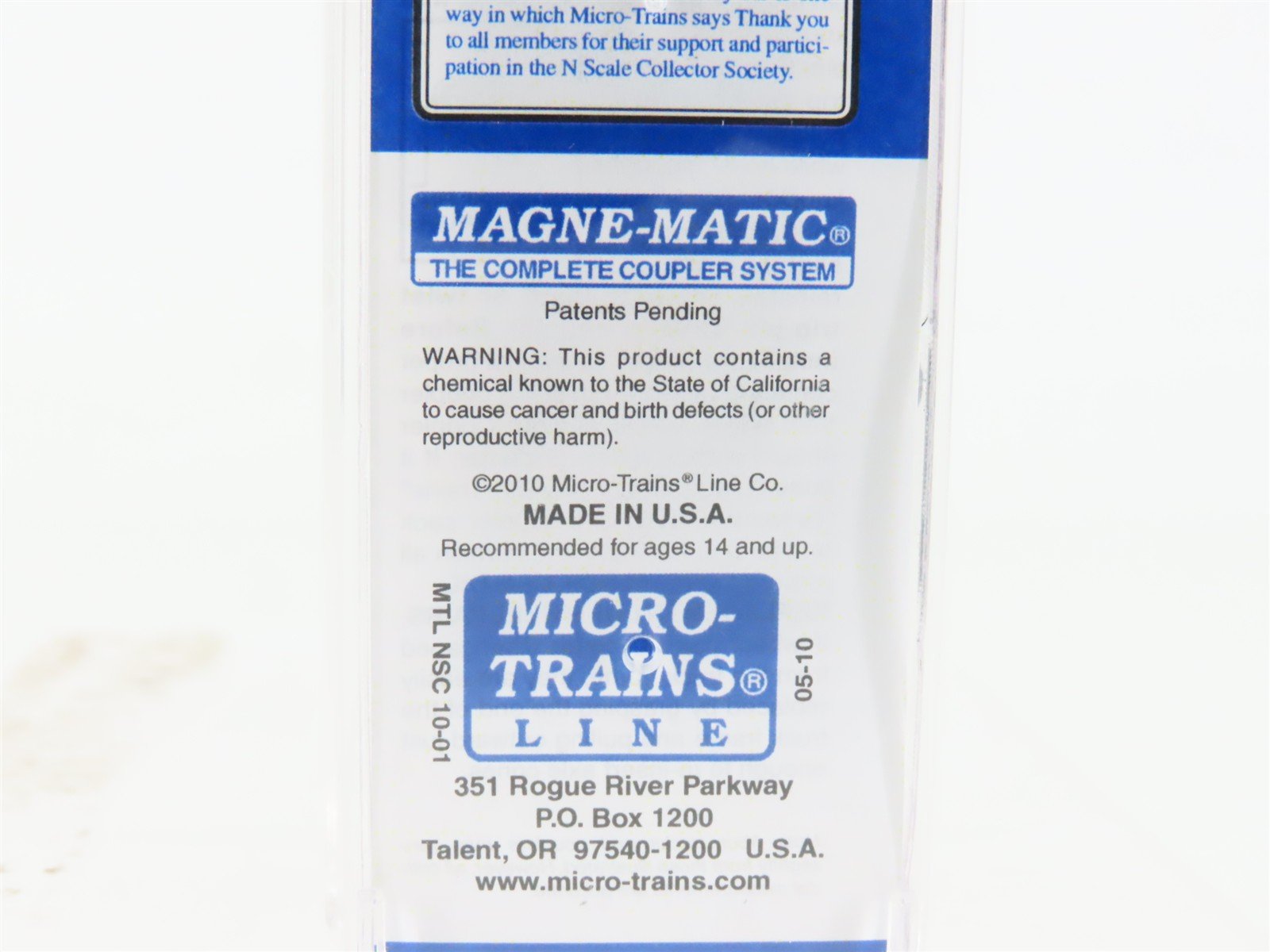 N Scale Micro-Trains MTL NSC 10-01 
