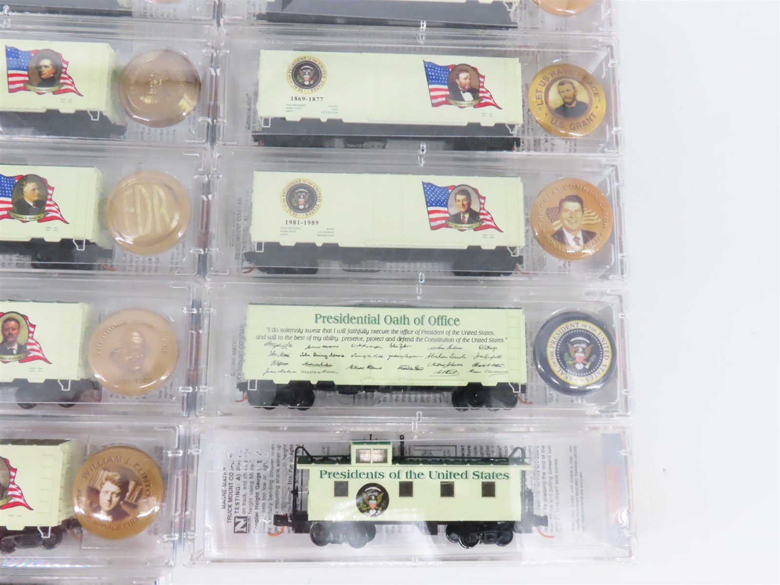 N Scale Micro-Trains MTL President Full Set of 47 40' Boxcars w/Buttons