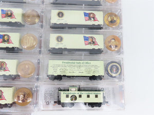 N Scale Micro-Trains MTL President Full Set of 47 40' Boxcars w/Buttons