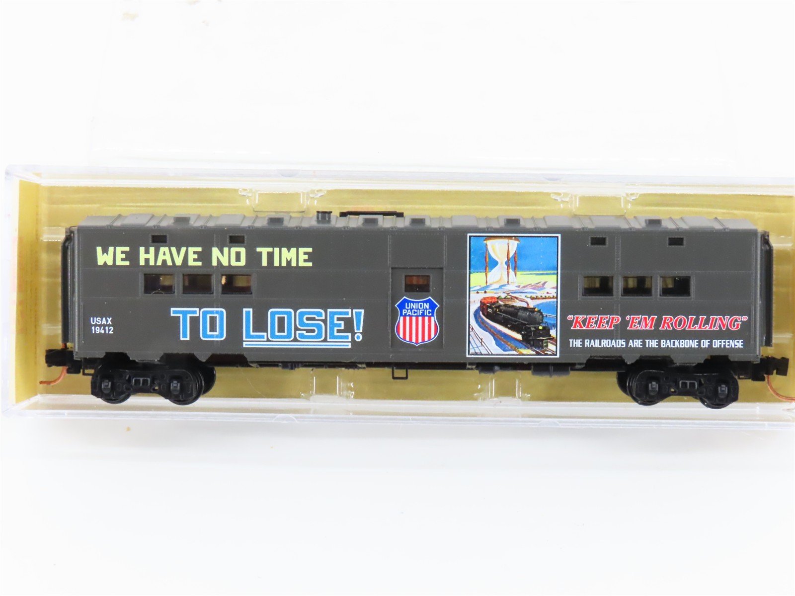 N Scale Micro-Trains MTL 11800120 USAX UP WWII 50' Troop Kitchen Car #19412