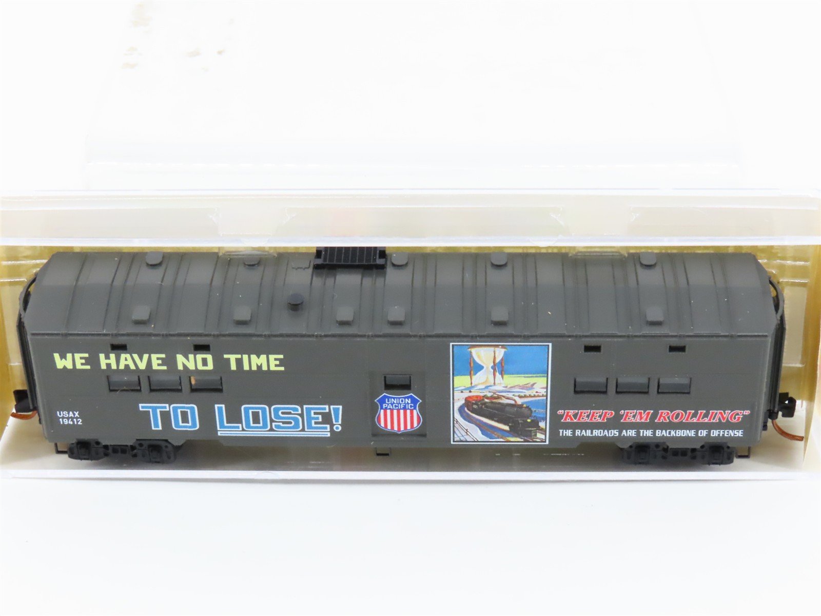 N Scale Micro-Trains MTL 11800120 USAX UP WWII 50' Troop Kitchen Car #19412