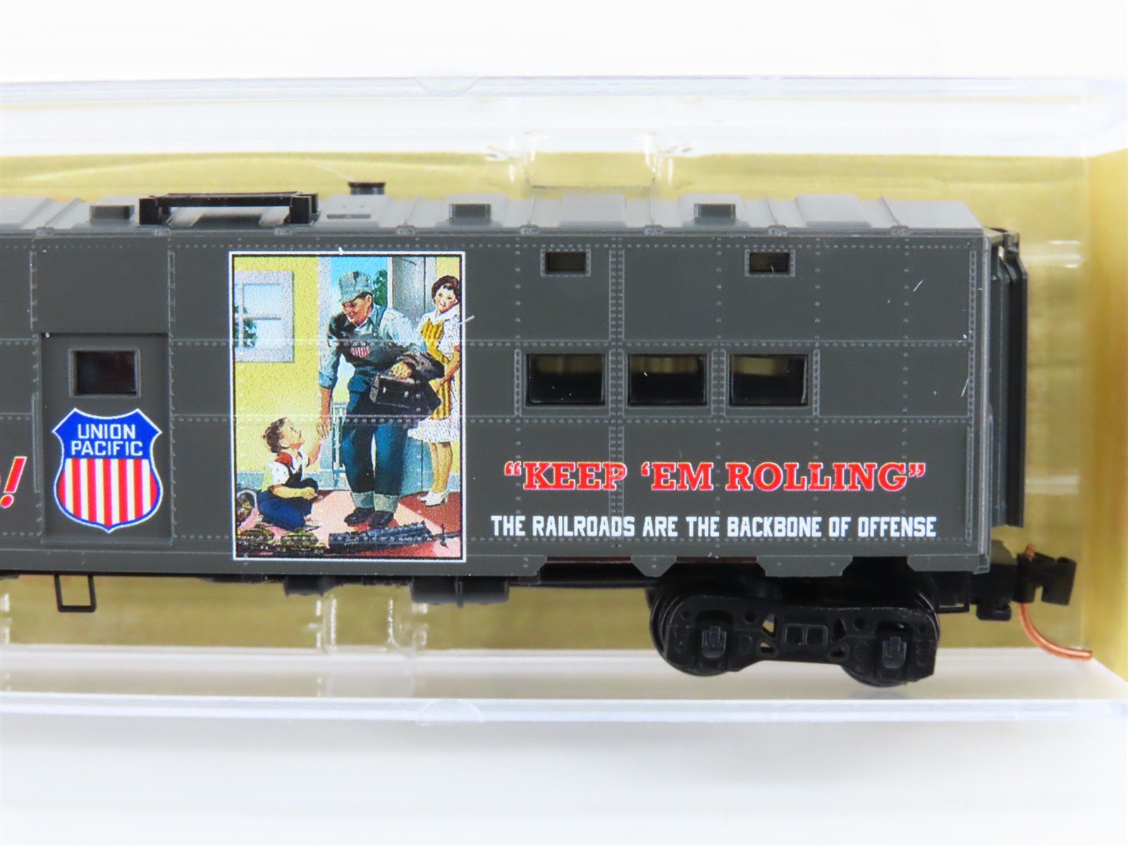 N Scale Micro-Trains MTL 11800150 USAX UP WWII 50' Troop Kitchen Car #19415