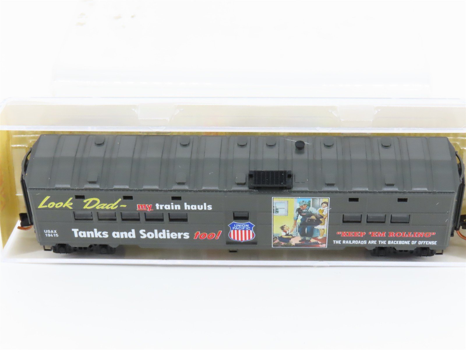 N Scale Micro-Trains MTL 11800150 USAX UP WWII 50' Troop Kitchen Car #19415