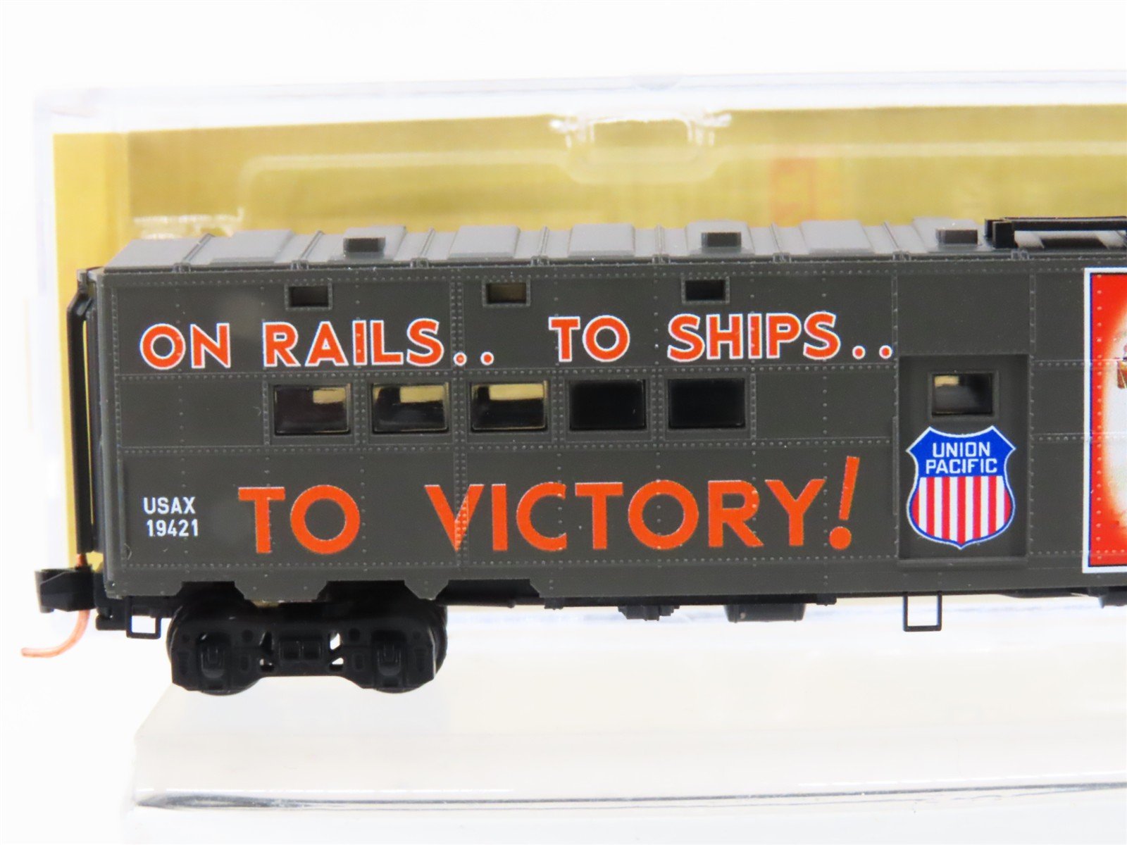 N Scale Micro-Trains MTL 11800210 USAX UP WWII 50' Troop Kitchen Car #19421