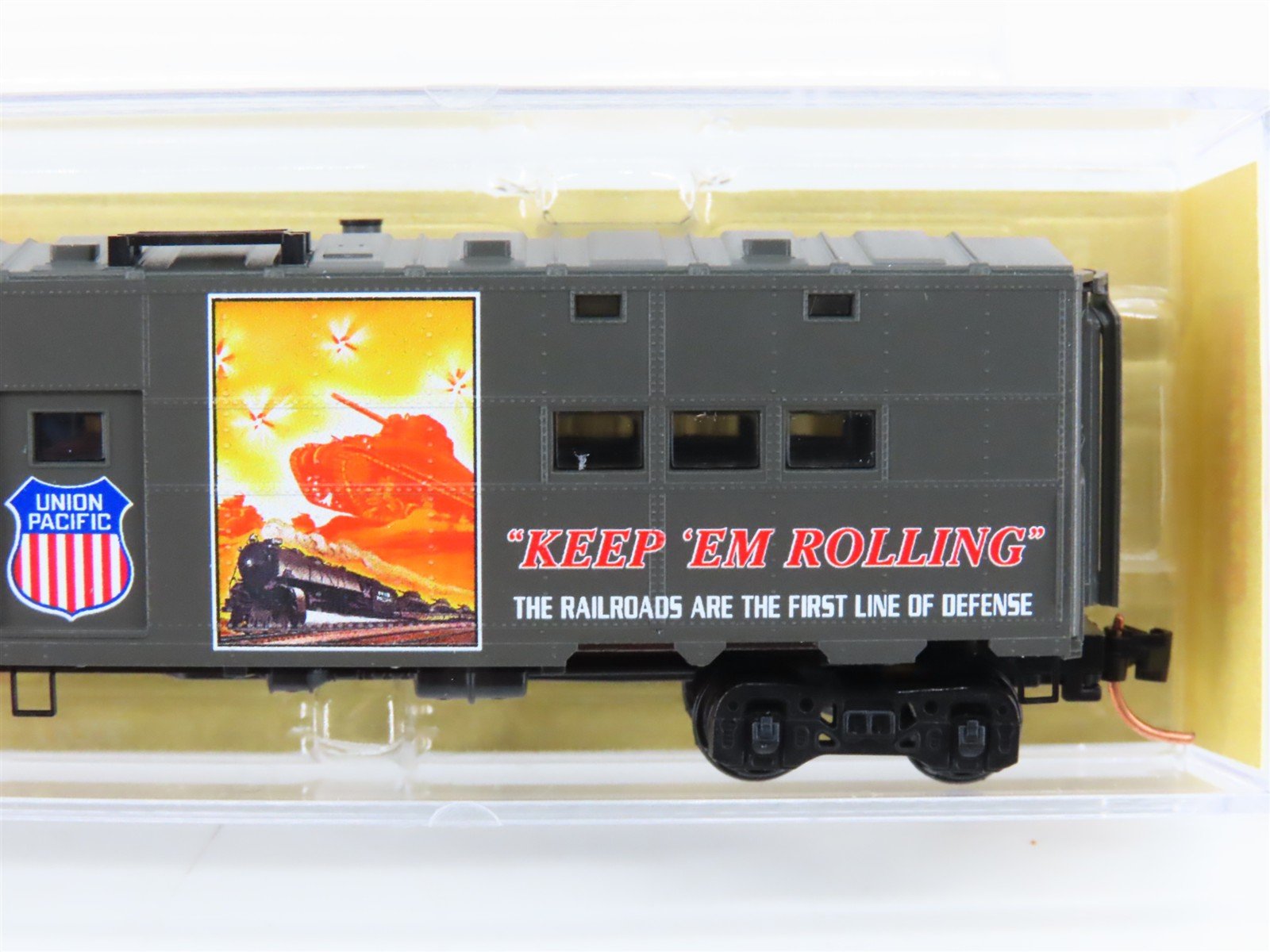 N Scale Micro-Trains MTL 11800170 USAX UP WWII 50' Troop Kitchen Car #19417