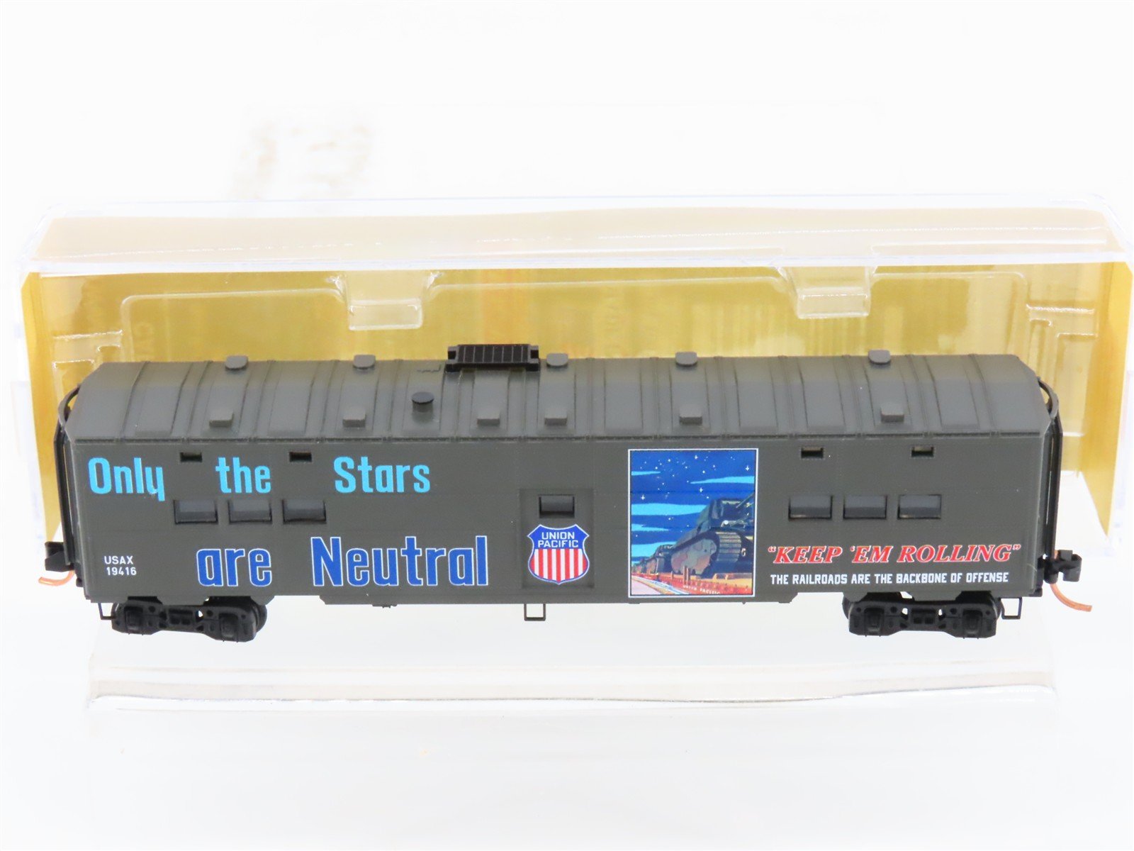 N Scale Micro-Trains MTL 11800160 USAX UP WWII 50' Troop Kitchen Car #19416