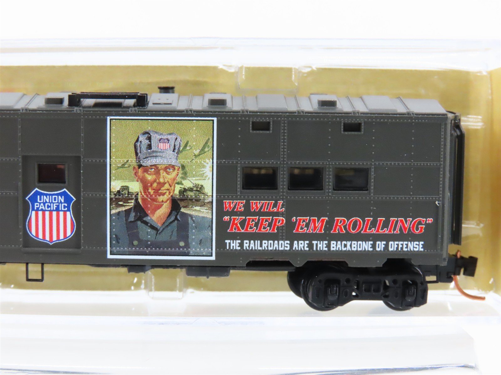 N Scale Micro-Trains MTL 11800220 USAX UP WWII 50' Troop Kitchen Car #19422