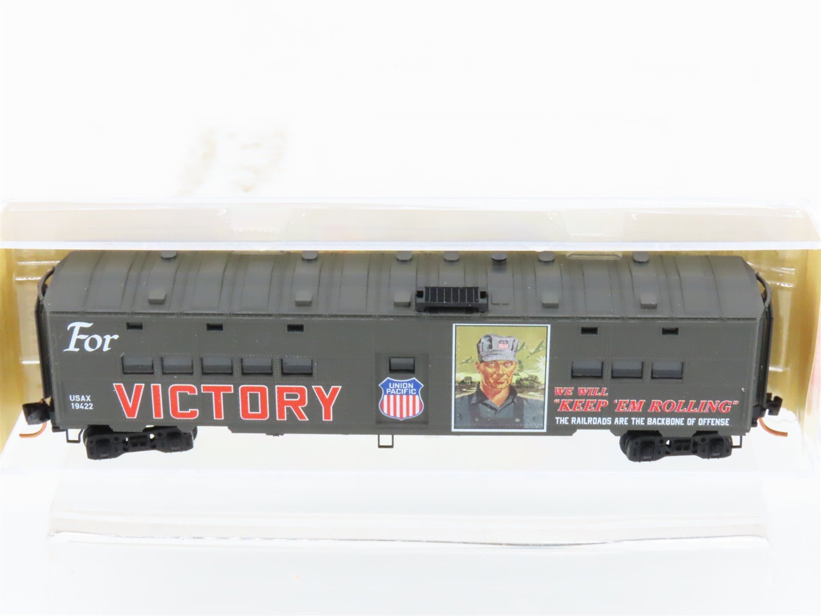 N Scale Micro-Trains MTL 11800220 USAX UP WWII 50' Troop Kitchen Car #19422