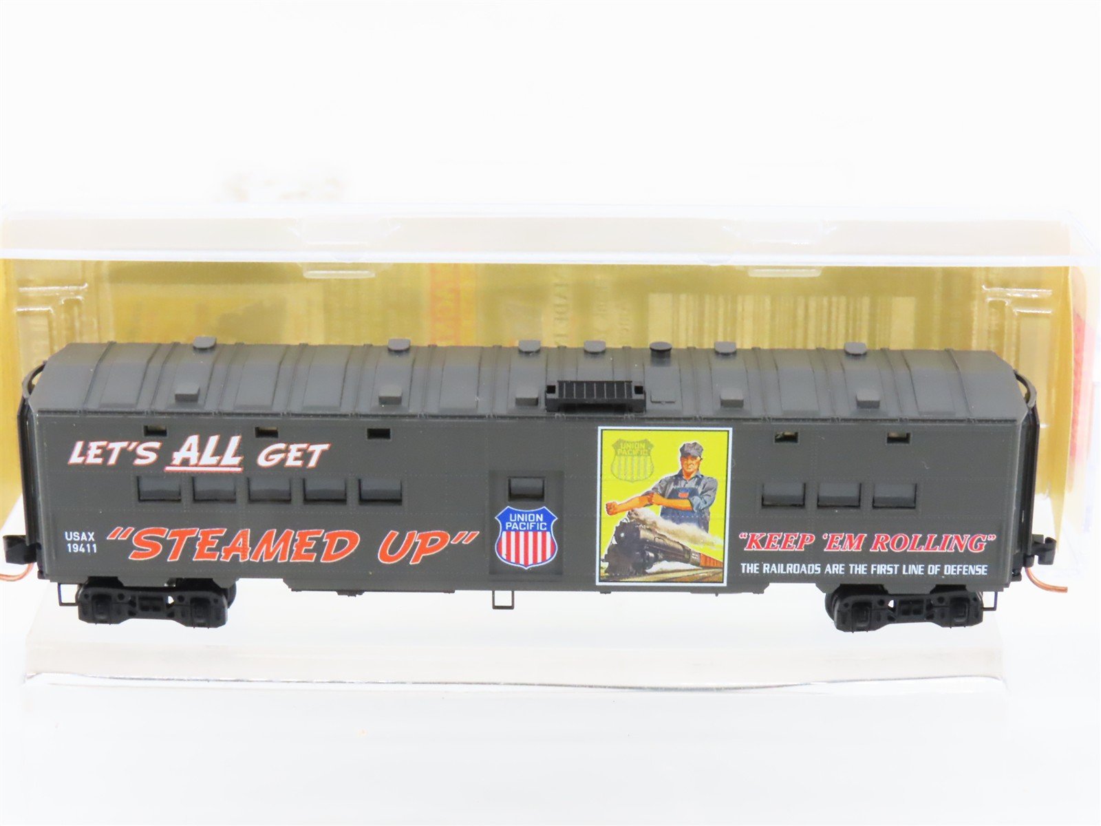 N Scale Micro-Trains MTL 11800110 USAX UP WWII 50' Troop Kitchen Car #19411