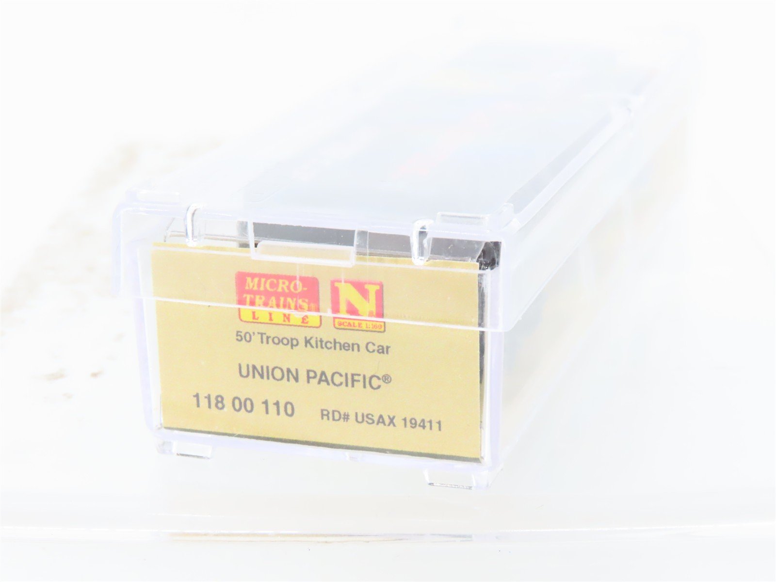 N Scale Micro-Trains MTL 11800110 USAX UP WWII 50' Troop Kitchen Car #19411