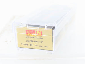N Scale Micro-Trains MTL 11800110 USAX UP WWII 50' Troop Kitchen Car #19411