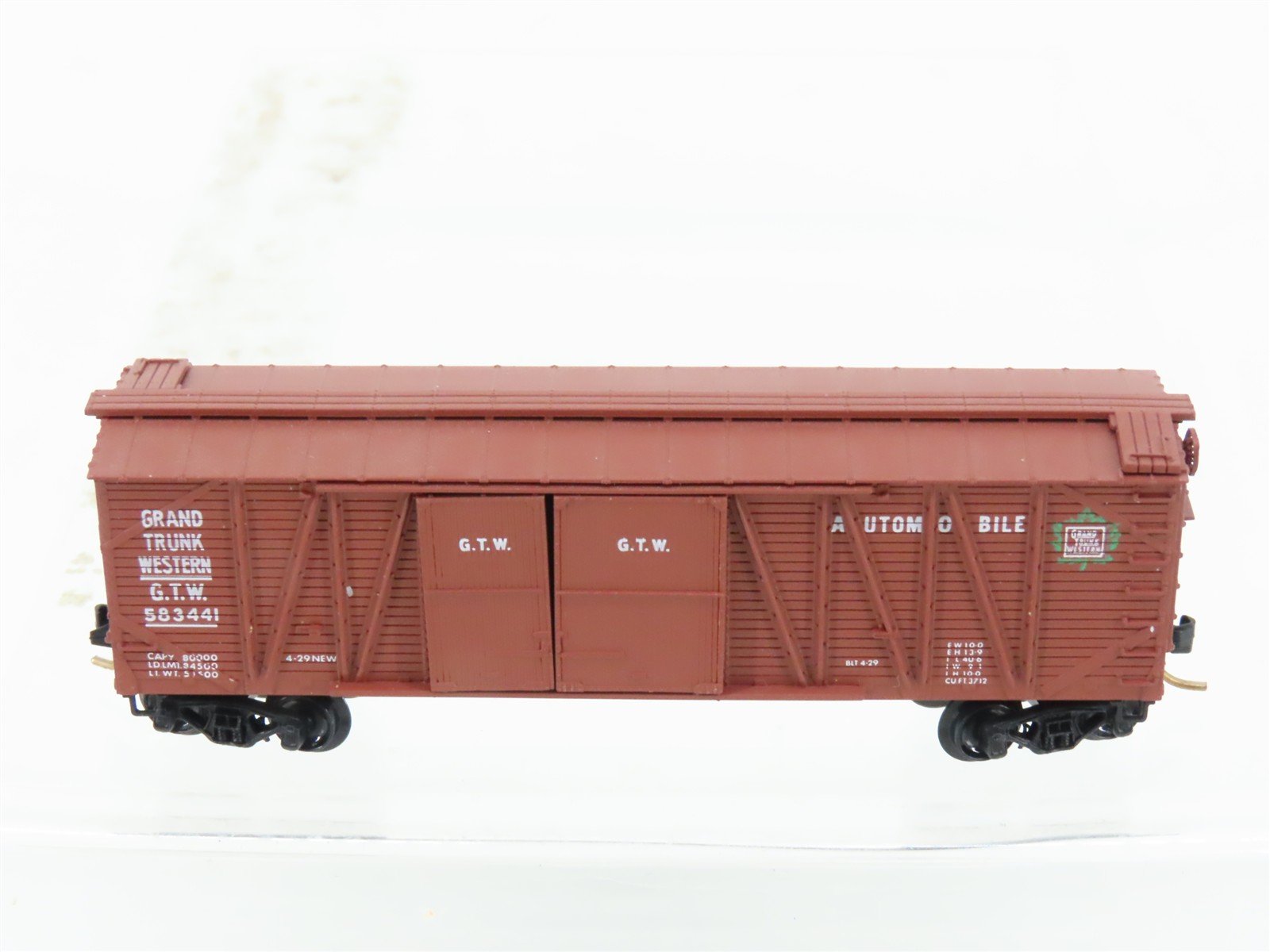 N Scale Kadee Micro-Trains MTL 29010 GTW Grand Trunk Western 40' Box Car #583441