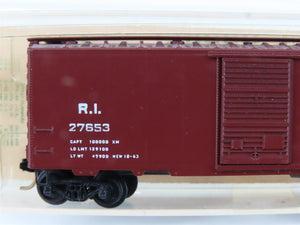 N Scale Kadee Micro-Trains MTL 20058 RI Rock Island 40' Boxcar #27653 Blue Label