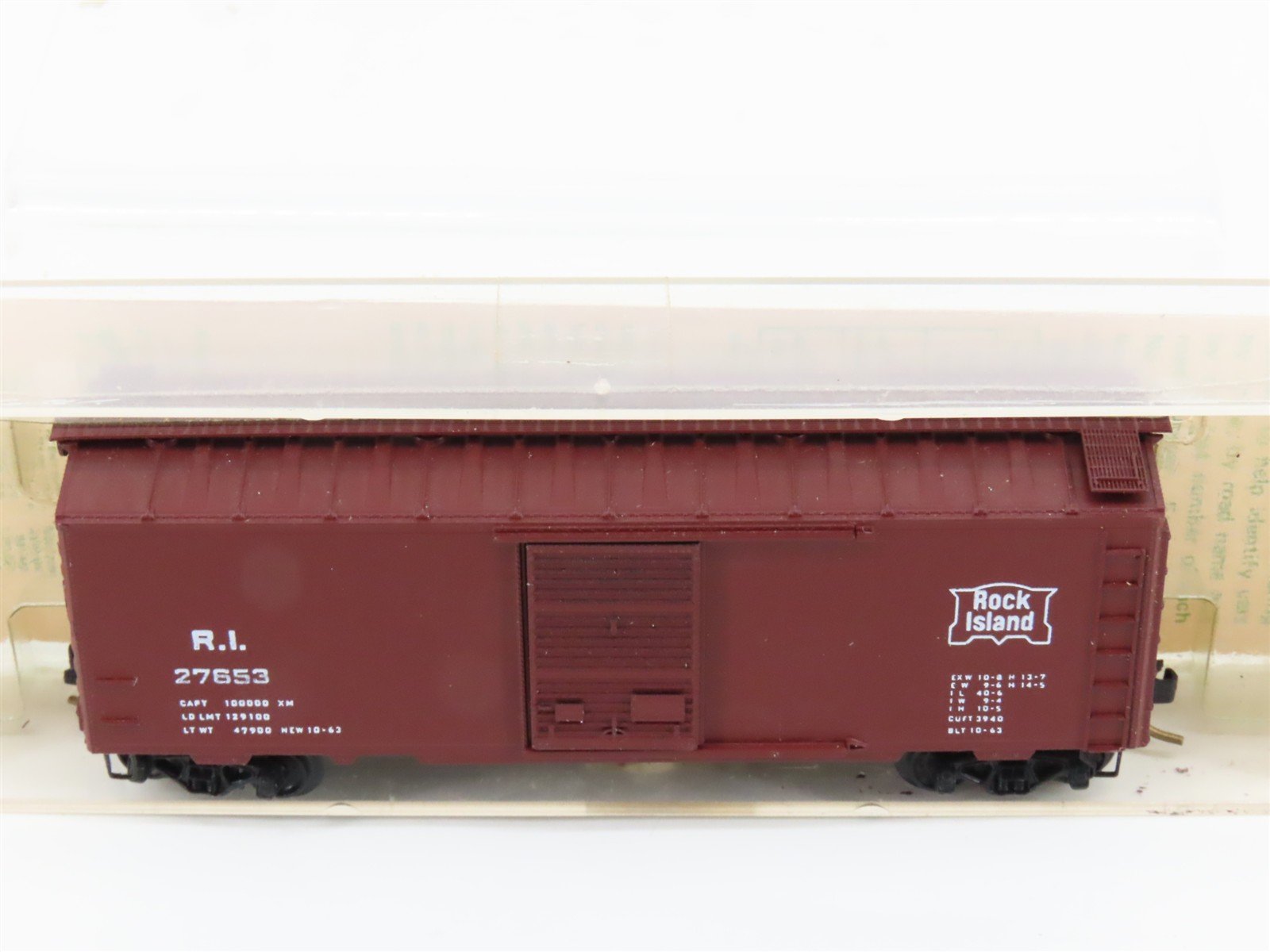 N Scale Kadee Micro-Trains MTL 20058 RI Rock Island 40' Boxcar #27653 Blue Label