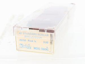 N Scale Kadee Micro-Trains MTL 20058 RI Rock Island 40' Boxcar #27653 Blue Label