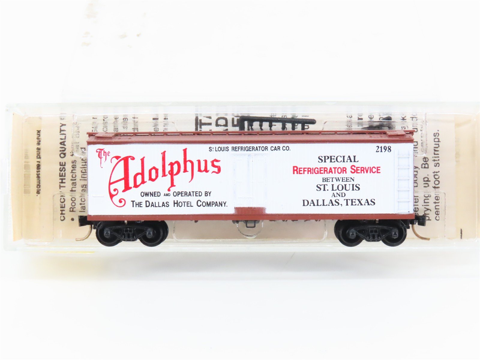 N Scale Kadee Micro-Trains MTL 47130 The Adolphus 40' Wood Reefer #2198