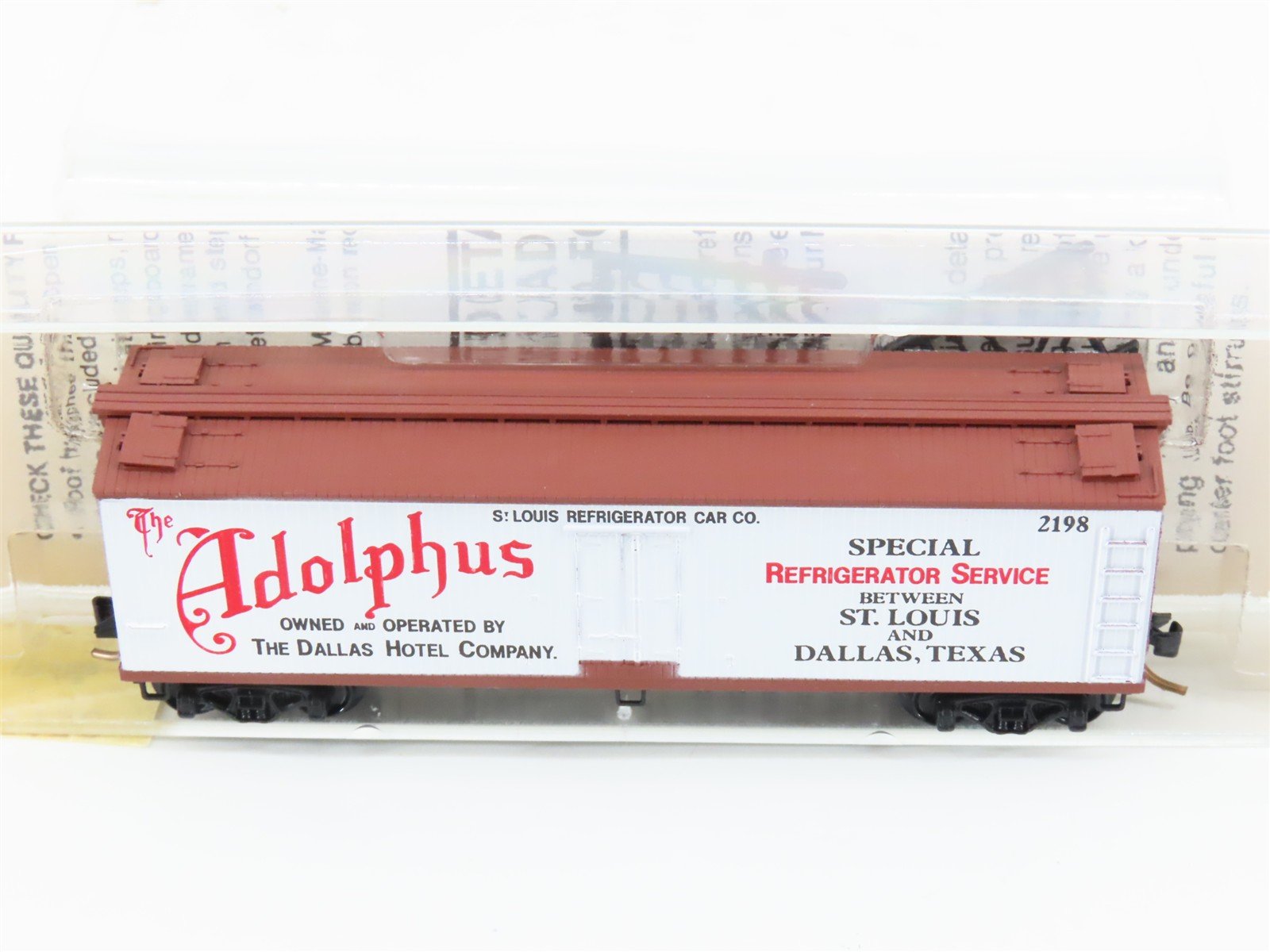 N Scale Kadee Micro-Trains MTL 47130 The Adolphus 40' Wood Reefer #2198