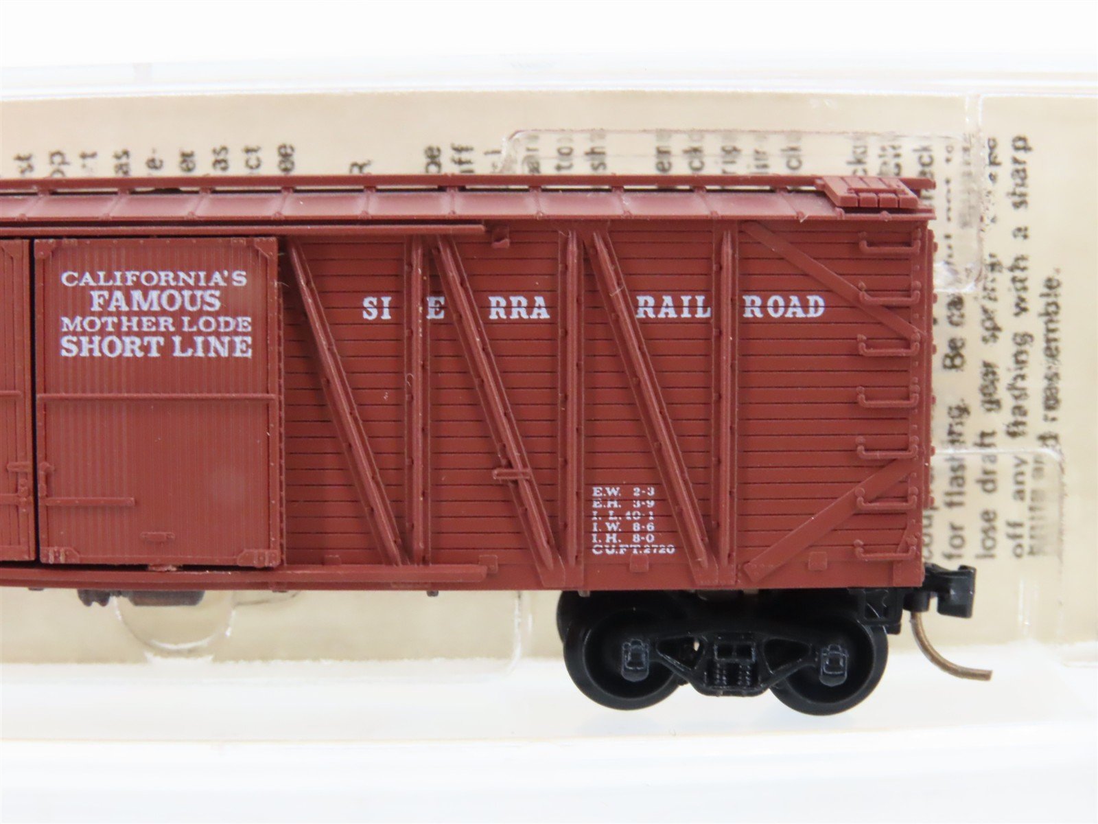 N Scale Kadee Micro-Trains MTL 29020 SRR Sierra Railroad 40' Box Car #539