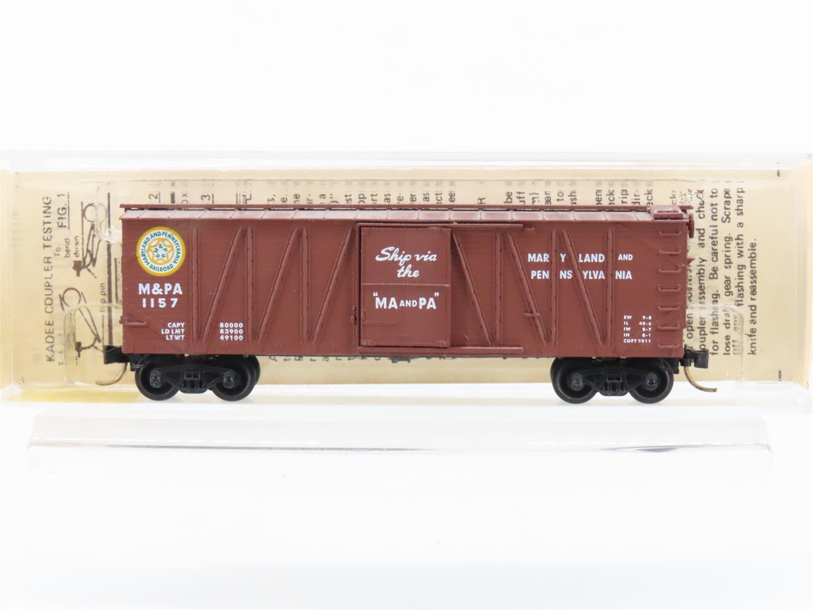 N Scale Kadee Micro-Trains MTL 28020 M&PA 