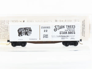 N Scale Micro-Trains MTL 42010 Stark Trees Bear 40' Wood Box Car #22
