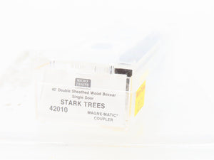 N Scale Micro-Trains MTL 42010 Stark Trees Bear 40' Wood Box Car #22