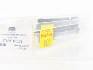 N Scale Micro-Trains MTL 42010 Stark Trees Bear 40' Wood Box Car #22