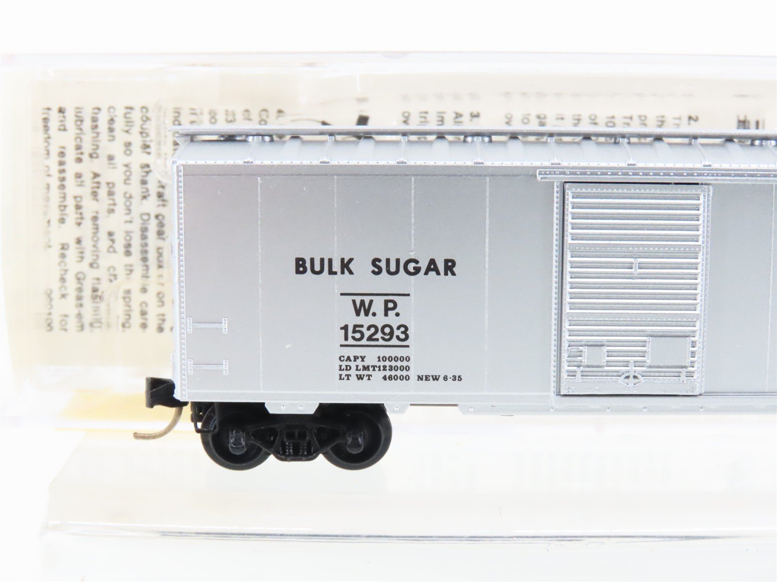 N Micro-Trains MTL 20076 WP Feather River Route 40' Bulk Sugar Box Car #15293