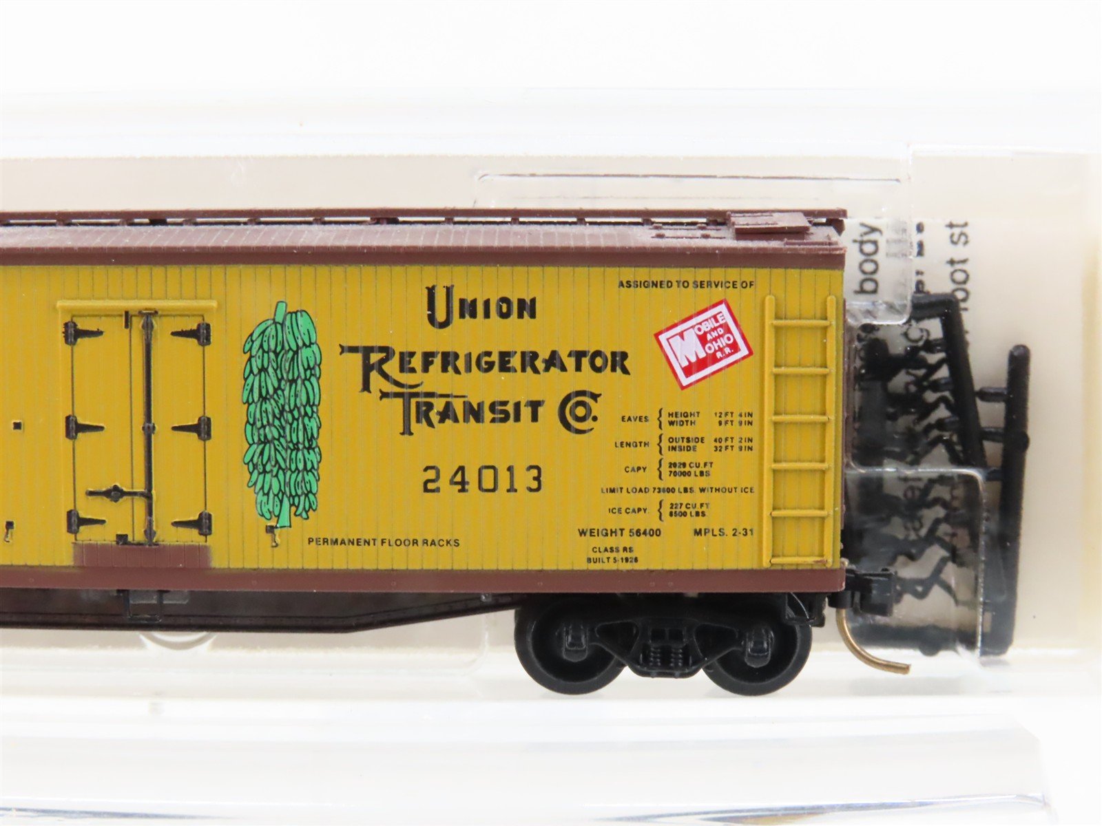 N Micro-Trains MTL 49390 URTC Mobile & Ohio Fruit Dispatch 40' Reefer #24013
