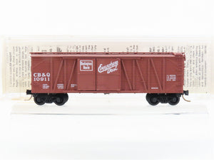 N Scale Micro-Trains MTL 29060 CB&Q Burlington Route 40' Box Car #10911