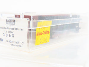 N Scale Micro-Trains MTL 29060 CB&Q Burlington Route 40' Box Car #10911