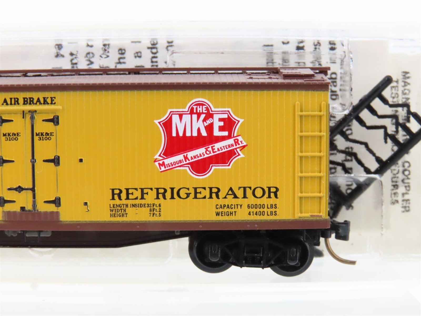 N Scale Micro-Trains MTL 49360 MK&E Missouri Kansas & Eastern 40' Reefer #3100