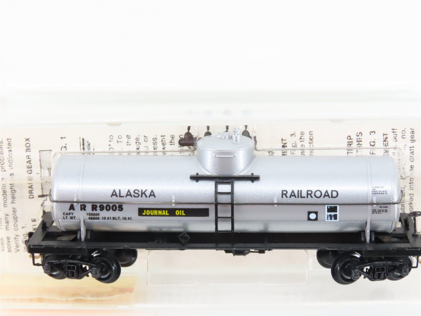 N Scale Micro-Trains MTL 65270 ARR Alaska 39' Single Dome Tank Car #9005