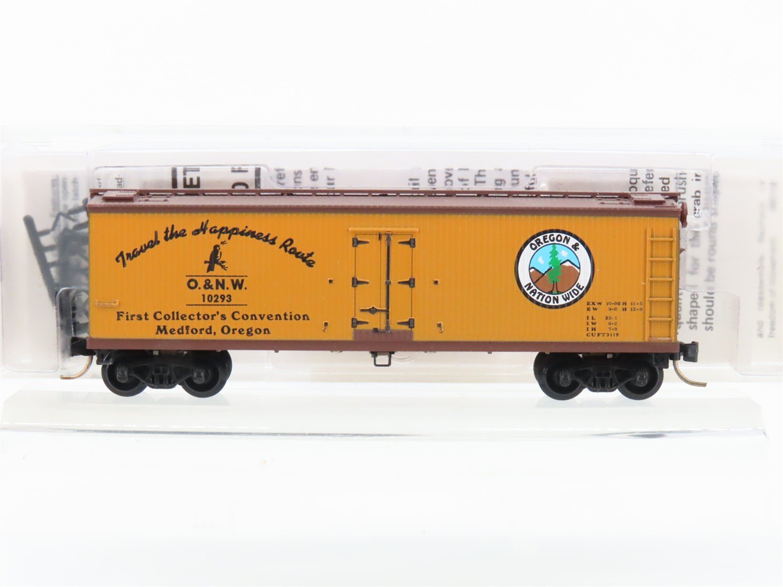 N Scale Micro-Trains MTL NSC Special Run O&NW Oregon & Nationwide Reefer #10293
